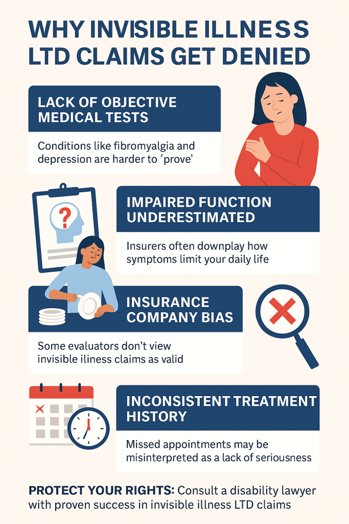 why invisible illness ltd claims get denied
